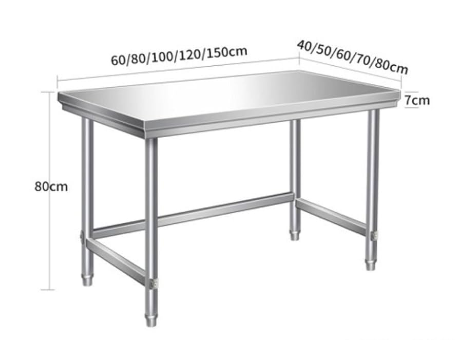 業務用 ステンレススチール作業台38×60×80cm Amazon.co.jp: 業務用ステンレス 作業台 調理台 幅60/80/100/120